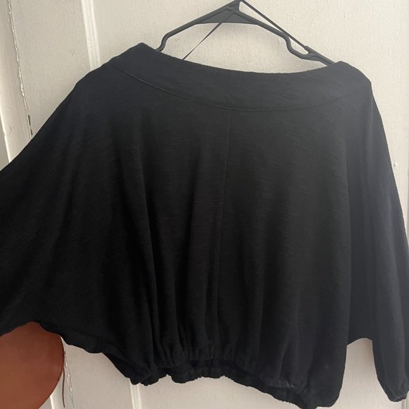 Anthropologie Boat Neck Cinched Waist and Arms Blouse - Picture 2 of 4